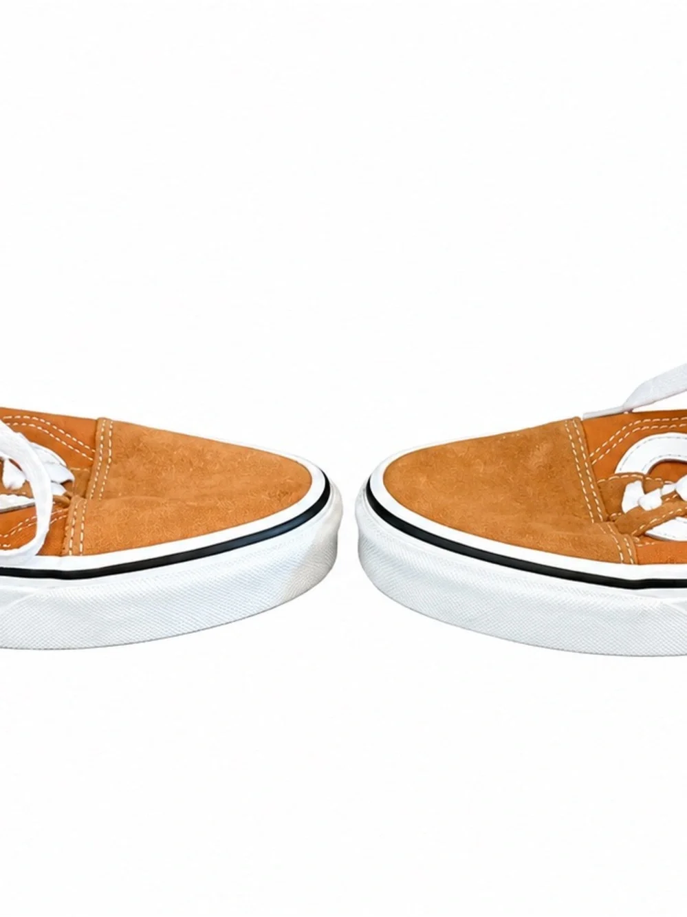 Vans Old Skool Tan Brown Suede Canvas Sneakers Women 8 Men 6.5